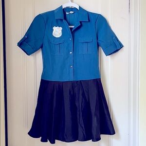 Cop Costume Policewoman Halloween Costume Dress Size XL